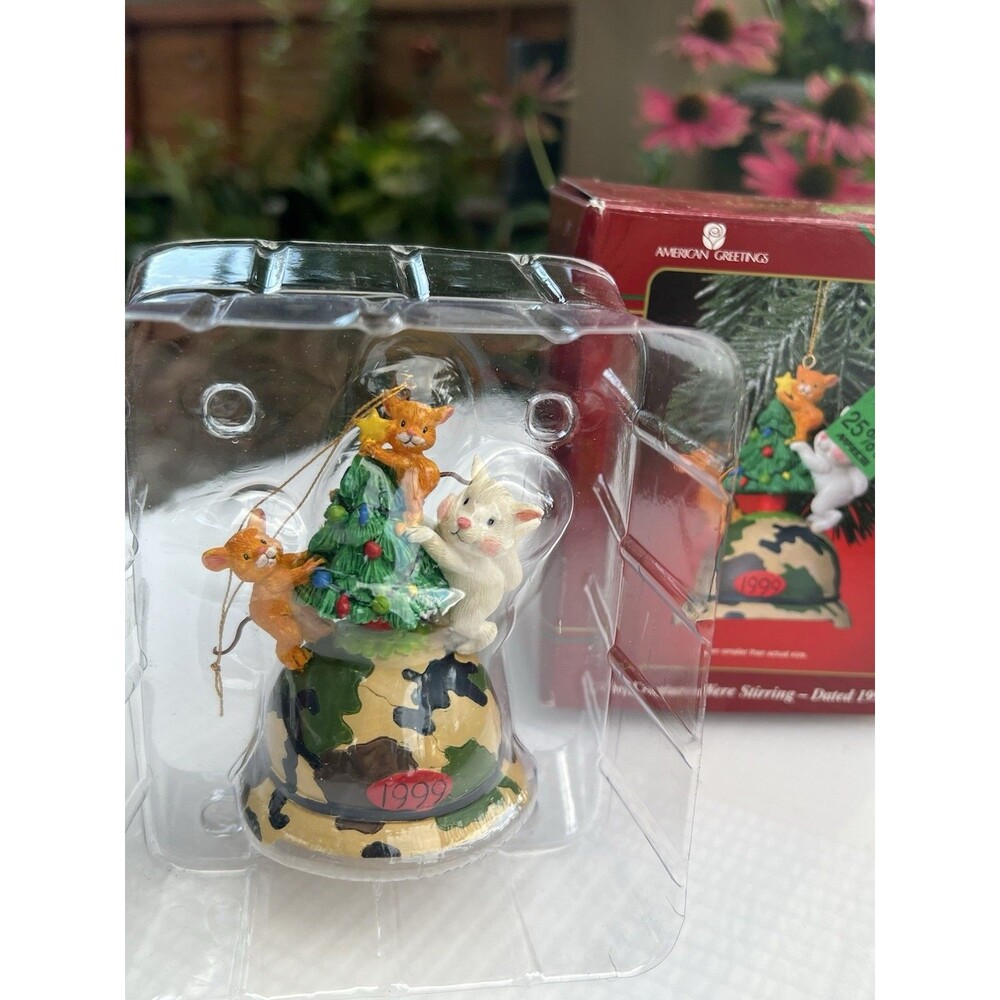 1999 American Greetings Operation Santa Creatures Were Stirring Ornament NIB